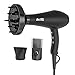 Berta Professional Folding Blow Dryer 1875w Negative Ion Hair Dryer Dual Voltage Dc Motor Lightweight Low Noise