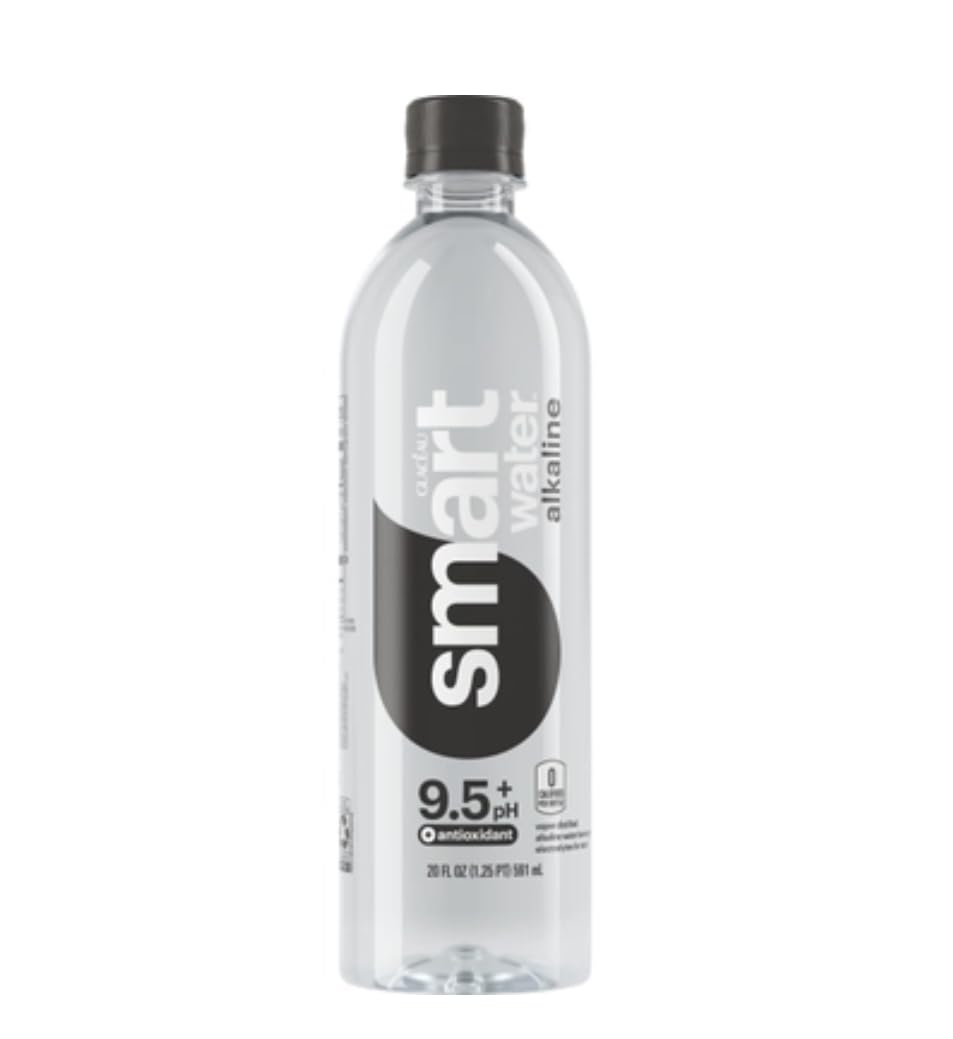 Smartwater Alkaline Water with Antioxidant, 20 Fl Oz, 24 Count
