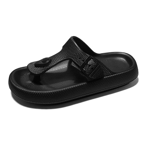 Men Women Flip Flops EVA Thick Bottom Outer Wear Fashion Beach Slippers Lightweight Non-slip Wear-resistant Summer Thong Sandals