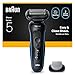 Produktbild Braun Series 5 Elektrorasierer Herren, Rasierapparat mit 50 Min. Akkulaufzeit, mit Bodygrooming-Aufsatz, Kabelloser Nass- und Trockenrasierer für Männer, Wasserdicht, 52-B1600s, Blau