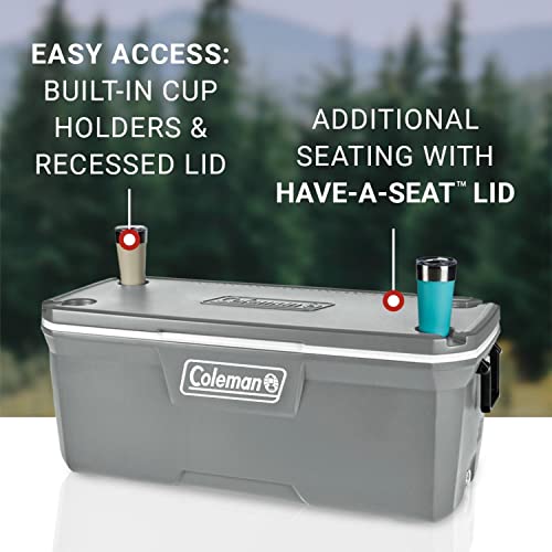 Image of Coleman Classic Series Insulated Portable Cooler, Leak-Resistant Outdoor Hard Cooler Keeps Ice up to 5 Days, 52 /70 /120 /150 Quart
