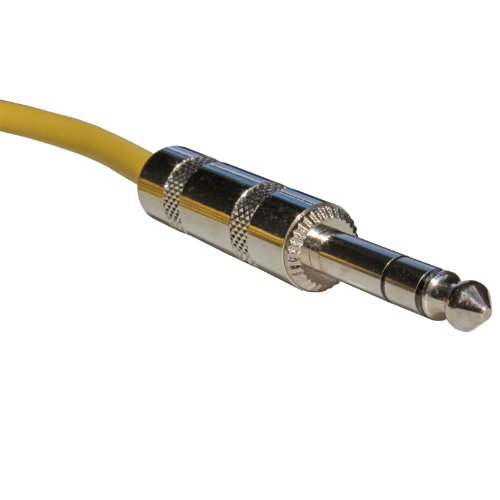 Cable de Audio Profesional Balanceado 6.3mm 6ft Amarillo miniatura 2
