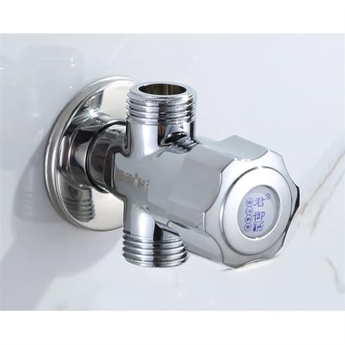 Robinet d'angle double sortie pour installer une douchette bidet de WC - 8