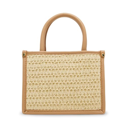 Steve Madden BNIKO-S Small Quilted Satchel, Camel3