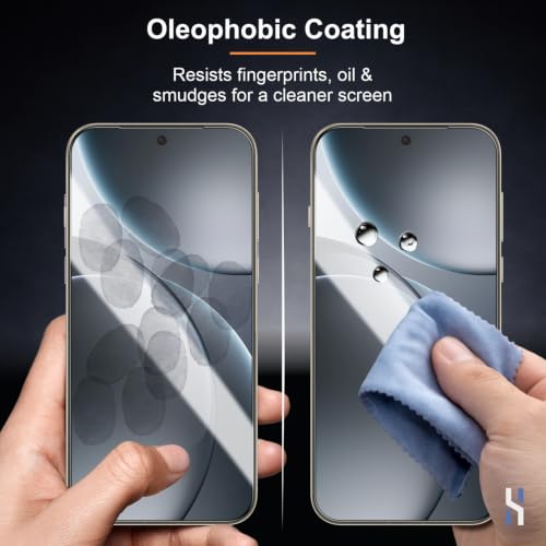 Image of Tempered Glass for Oppo Find X9 Pro - Military Grade 9H Screen Guard, Anti-Scratch, Shatterproof, Edge to Edge Full Coverage - Black Border