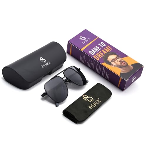 Image of EYEJACK by Voyage UV Protected & Polarized Aviator Sunglasses for Men & Women