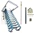 INTSUPERMAI Attic Ceiling Ladder, Concealable Attic Ladder, 10.5 ft, Aluminum-Magnesium Alloy, 13 Step Attic Staircase, Scissor Construction Attic Staircase, Attic Stairs Pull Down from Ceiling