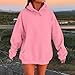 Fall Sweatshirts For Women 2025 Y2K Cute Womens Oversized Hoodies Trendy Plus Size Fleece Cotton Pullover Tops Long Sleeve Hoodie With Pockets Fall Fashion 2025 Workout Comfy Outfits Pink 2X 3X