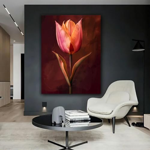 Tableau decoration murale fleurs impression sur toile 70x100cm - 3