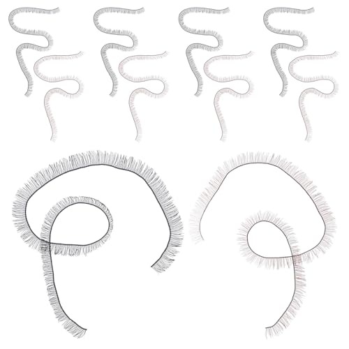TOYZFRIENDY Pestañas Postizas para Muñecas Artesanales 04X20 CM Set 20 Unidades 10 Negras 10 Marrones Accesorio DIY para Muñecas Reborn y Manualidades de Amigurumi