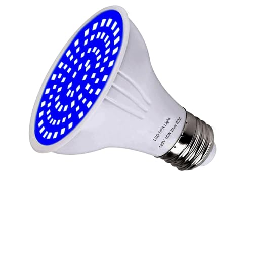 120V LED Blue SPA Light Bulb, 12W Super Bright Led Pool Bulb Replace 100W-300W Bulb Fits Pentair Hayward Light Fixtures E26 PAR20,15W 1500 Lumen Ocen Blue LED SPA Light Bulb