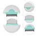Happyyami Cat Hair Removal Comb with Non Slip Handle Pet Grooming Brush for Shedding Detangling and Massage Suitable for Long and Haired Cats Mint Green