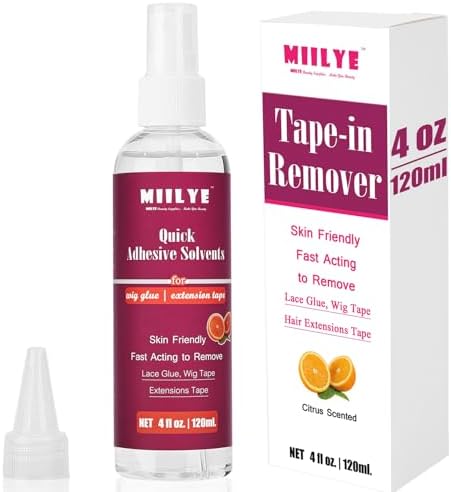 MIILYE Lace Glue Remover/Tape in Extension Remover Spray 4OZ/120ml