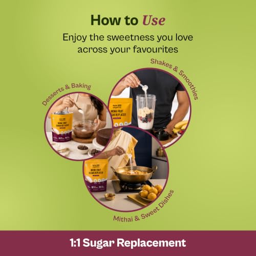 Image of Tata 1mg Monk Fruit Sugar Replacer 400gm | Zero Calorie Natural Sweetener | Erythritol-Free