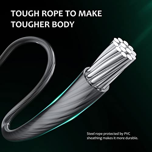 Jump Rope, H Handio Speed Digital Skipping Rope With Calorie Counter, Length Adjustable Jumping Rope With Alarm Reminder For Indoor And Outdoor Fitness, Crossfit, Exercise, Workout, Boxing, Mma, Gym #TOP3