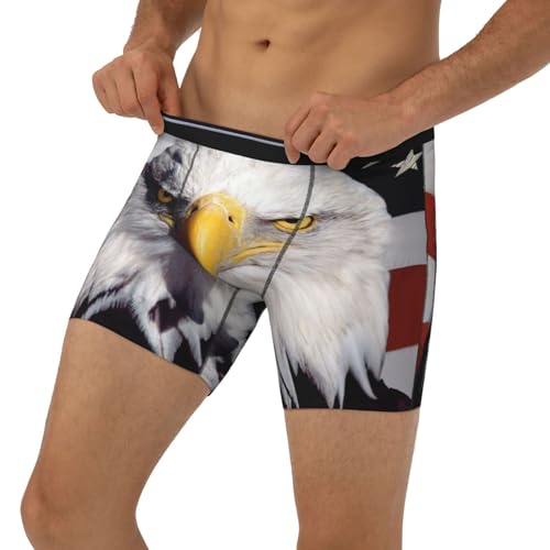 SEAEAGLE American Bald Eagle Mens Boxer Briefs Extended Panties Sports Tight Underpants Breathable Elasticity3