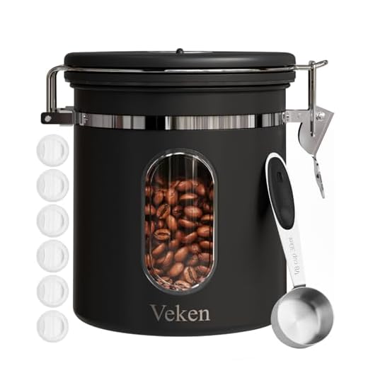 23+ Creative Coffee Cart Ideas to Elevate Your Home Brew Setup 5 Veken Coffee Canister with Window, Airtight Stainless Steel Kitchen Food Storage Container with Lids, Date Tracker and Scoop for Grounds Coffee, Beans, Tea, Flour, Cereal, Sugar Jars, 16OZ, Black