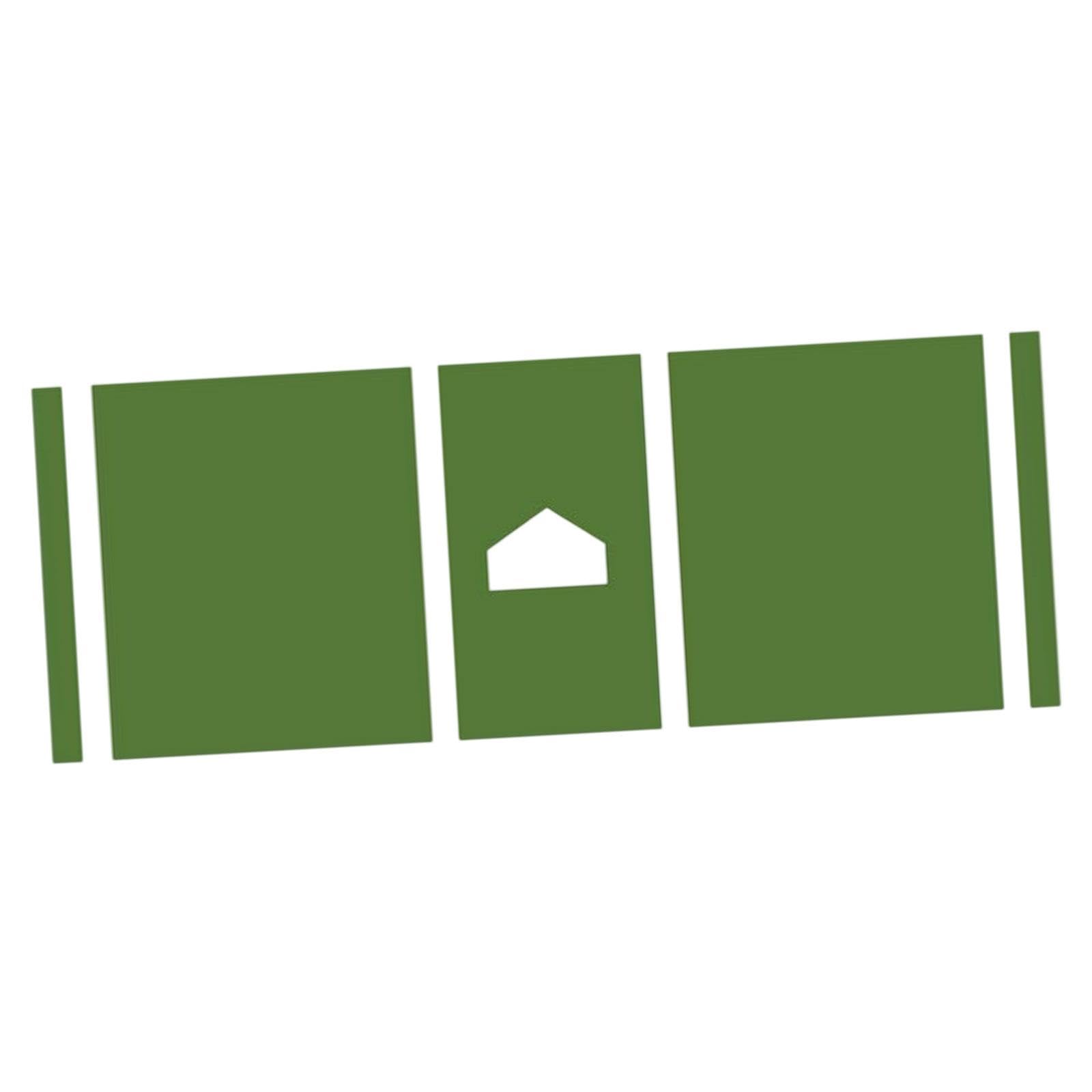 Colaxi Baseball Hitting Mat Hitting Practice Equipment Correct Standing Posture Outdoor Anti Slip Batting Cage Mat for Family T Ball, Green