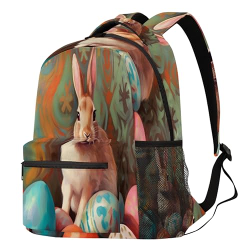 Sac à dos de randonnée et voyage aux motifs œufs de lapin pour vos sorties