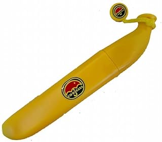 UM-BANANA 折りたたみ傘 バナナ型 アンブレラ 晴雨兼用 軽量 UVカット 鮮やか 男女兼用 大人 子供 オモシログッズ 可愛い イエロー YD-3092