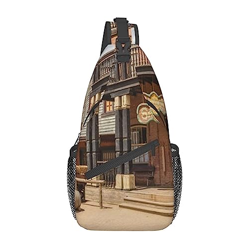 Sac de poitrine noir décontracté et unisexe en taille unique pour le quotidien