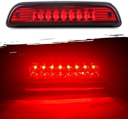 3rd Gen Tacoma Tail Lights Smoked LED Third Brake Light For 1995-2017 Toyota Tacoma - Red LED, Plug & Play, IP67 Waterproof High Mount Brake Light - Foto 9