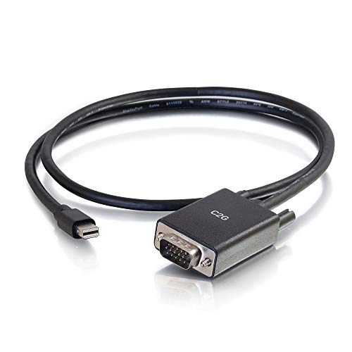 C14 54676 3�t�B�[�g Mini DisplayPort - VGA �A�_�v�^�[�P�[�u�� �u���b�N TAA