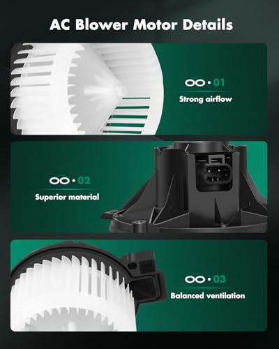 Image of SCITOO HVAC Heater Blower Motor Front Fit For Ford,For Lincoln,For Mercury Models - For Fusion 2006-2009,For Milan 2006-2009,For MKZ 2007-2009,For Zephyr 2006 Replacement For # 700169