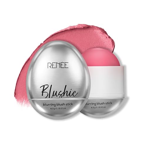 Image of RENEE Blushie Blurring Blush Stick | Buildable Formula With Soft-Focus Matte Finish | Lightweight, Long-Lasting, Easily Blendable | With Hyaluronic Acid, Peptides & Vitamin E- Bubble Gum | 6.5g