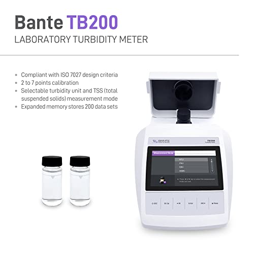 Bante Tb200 Laboratory Turbidity Meter | Turbidimeter | 2 To 7 Points Calibration, Selectable Tss Measurement Mode And Turbidity Units, Accuracy ±2% #TOP1