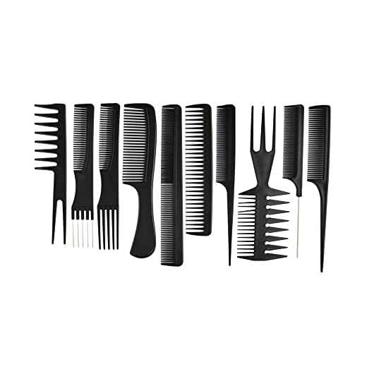 Gearmax® Estilistas profesionales de peluquería Barberos peines Cabello sano 10 piezas