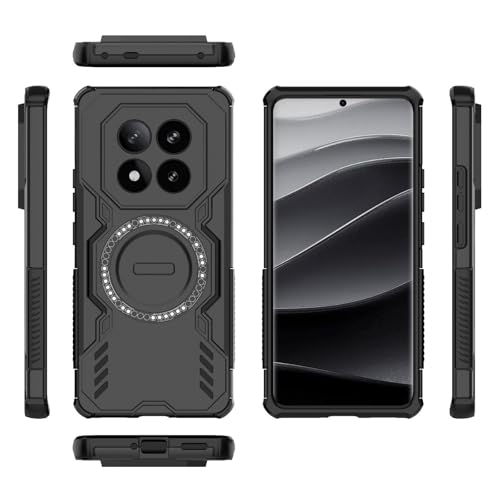 Image of Back Cover Case for Redmi Note 14 Pro Plus 5G | 360 Protection Mobile Phone Case Mag-Safe | Back Cover for Redmi Note 14 Pro Plus 5G / Note 14 Pro Plus 5+G - Black TPU+PC