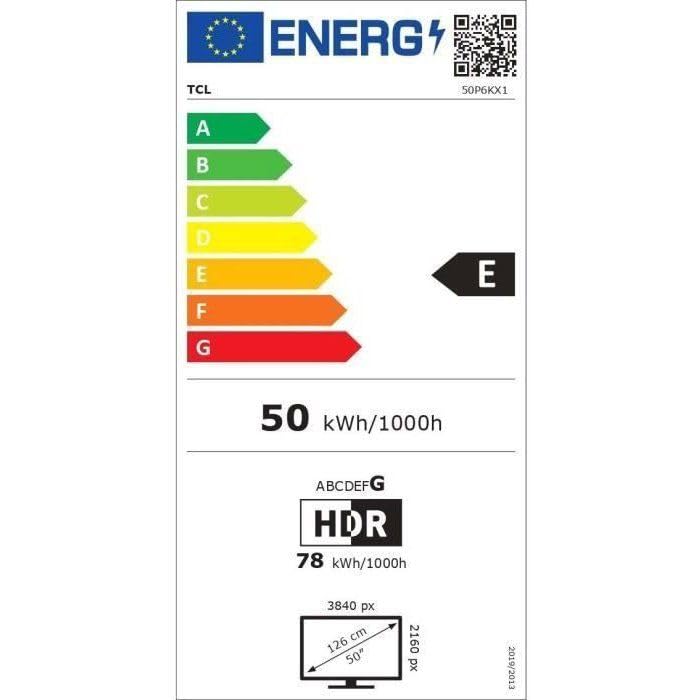 TCL TV LED 4K 126 cm