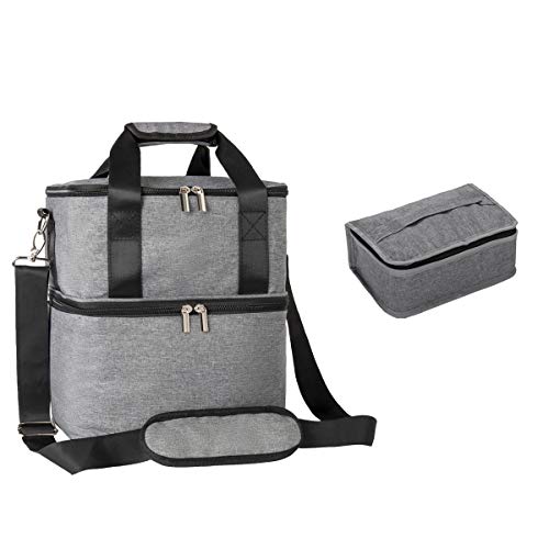 Sac de tire-lait avec 2 compartiments isolés pour tire-lait et sac isotherme pour maman travaillant