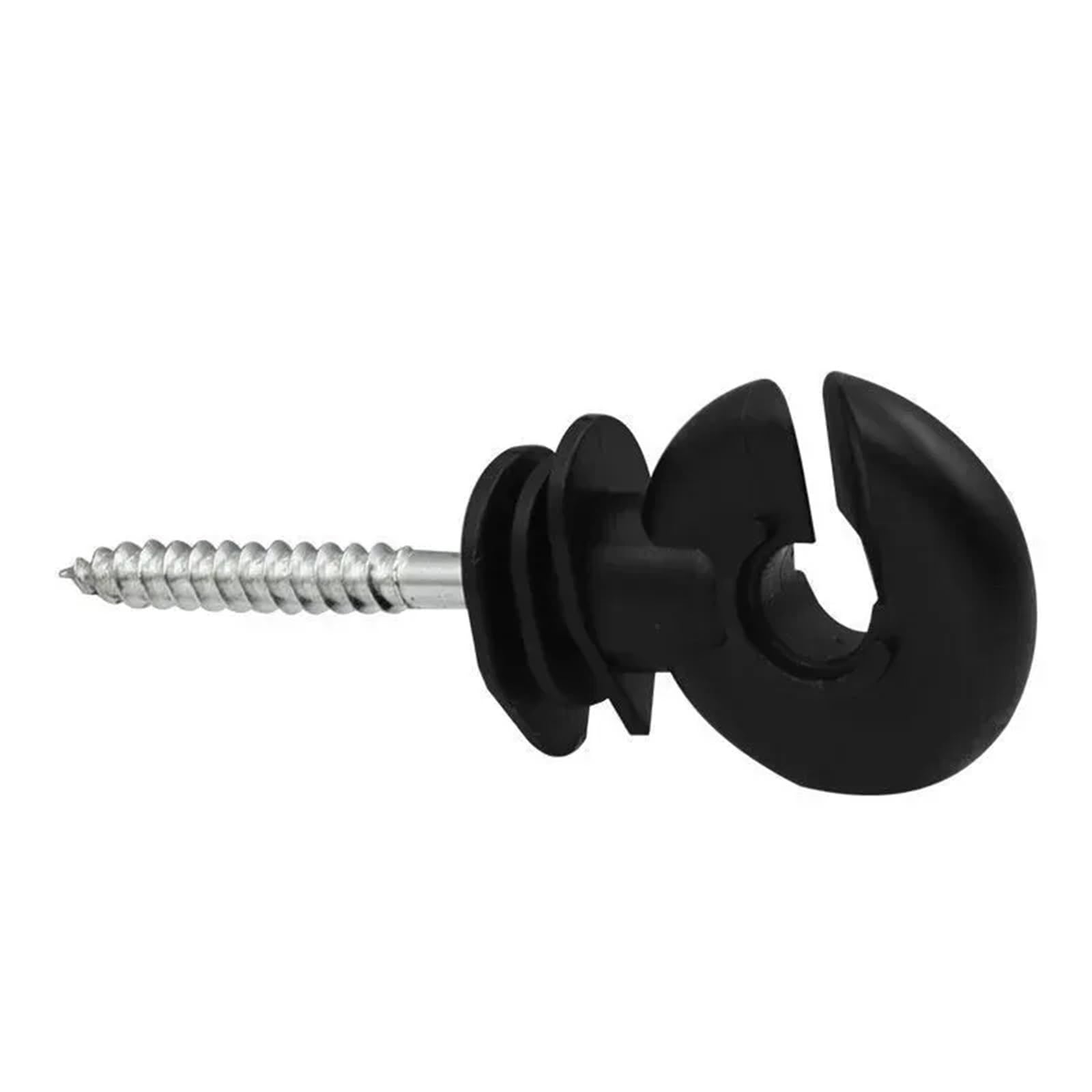 100 stücke Elektrische Zaun Offset Ring Isolator Holz Post Fechten Schraube Band Draht Isolatoren Sicher Garten Gebäude Zubehör Für Seile