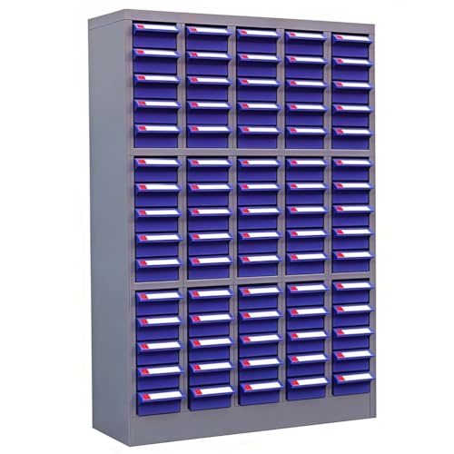 Armadietto portaoggetti con 100 cassetti, organizer per parti in acciaio inox per l'organizzazione di strumenti e hardware da officina