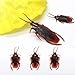 waiforu Prank Fake Roaches Model Fake Rubber Cockroach Roach Bug Roaches Toy Prank Funny Trick Joke Toys Plastic Bugs Lifelike Creepy Perfect for Halloween Project, Tricking People, Kid Playing (30)