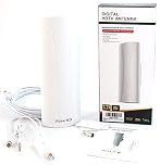 NEW FULL HD Freeview Amplified Digital TV Aerial Antenna For Outdoor & Indoor use (10 METERS LONG CABLE) 4K 1080P HD/VHF/UHF Channels For Built-in Tuner Home Television & Set Top Boxes EASY FIT 25dB
