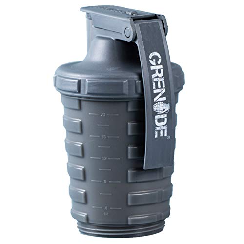 Grenade Shaker Bottle | Protein Blender Powder Storage Capsule Storage | 20oz Bottle | BPA Free...