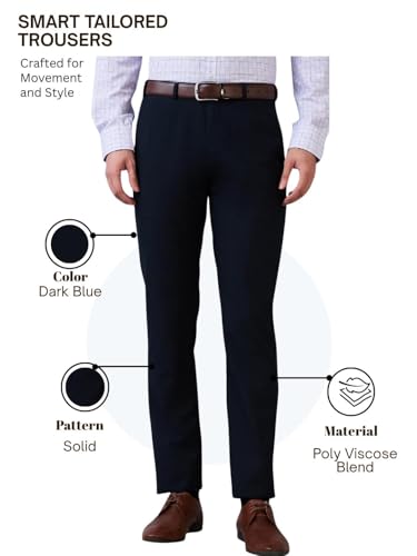 Image of Raymond Men's Slim Fit Pants