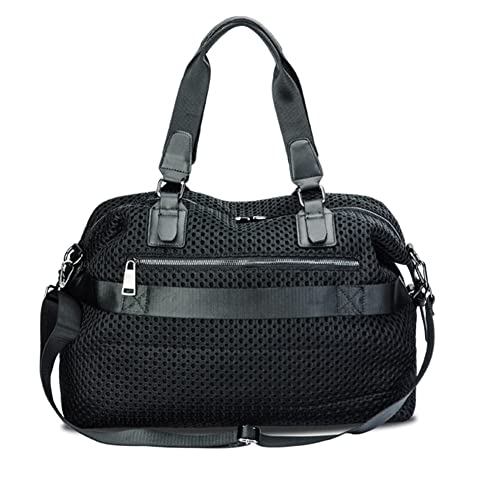 Travel Duffel Bag for Women Nylon Weekender Bag Large Overnight Shoulder Bag Carry-on Tote Duffel in Trolley Handle3