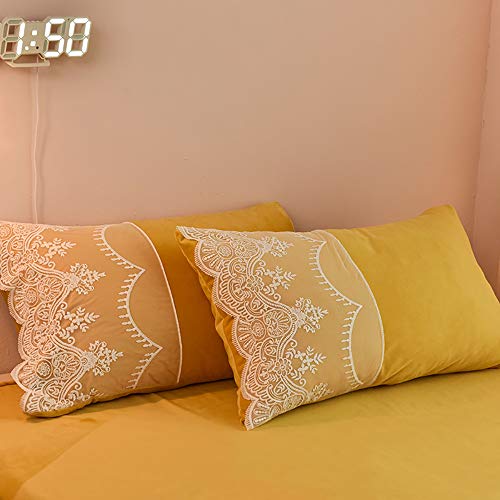 Ensemble de housses de couette double king size drap plat violet - 7