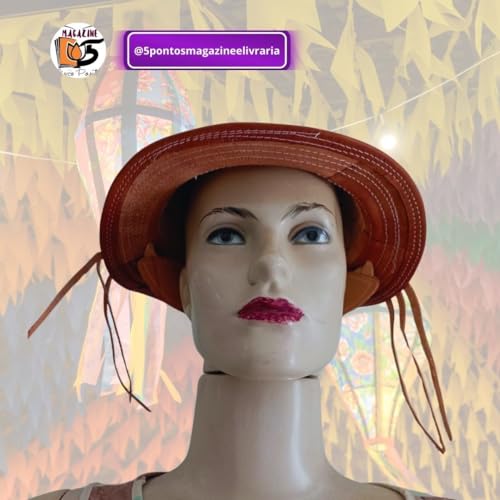 Chapéu de Couro DOMINGUINHOS Aba Média Couro Semirrígido 