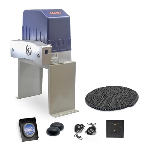 ALEKO Automatic Sliding Gate Opener with Accessories Kit for Gates up to 40 Ft Long 1400 Pounds Electric Driveway Gate Opener Chain Operated Remote Control AC Motor 110V ALEKO Automatic Sliding Gate Opener with Accessories Kit for Gates up to 40 Ft Long 1400 Pounds Electric Driveway Gate Opener Chain Operated Remote Control AC Motor 110V