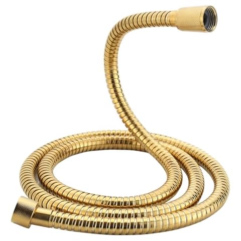PureHaven 59" Metal Longlife Shower Hose, Gold, Suitable for GROHE Hand Shower, Durable Metal Construction Cover