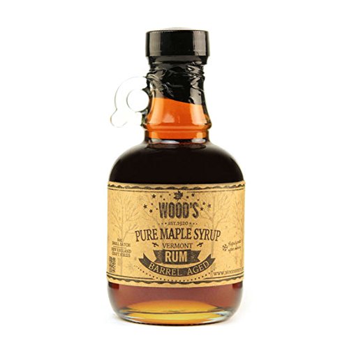 Set Of Two Vermont Pure Maple Syrup - Bourbon Maple Syrup And Rum Maple Syrup - In Glass Jugs #TOP2
