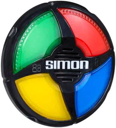 Hasbro Gaming Simon Micro Series Electronic Game for 1 or More Players, Classic Gameplay in a Compact Size, Fun Party Game for Kids Ages 8+, Multi-Color - 1