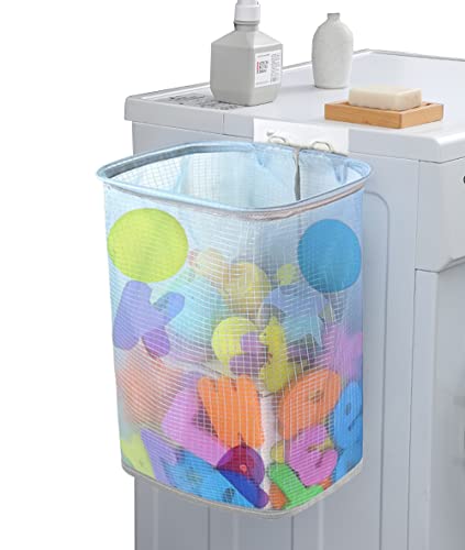 Korbabec Bath Toy Storage Organizer, Hanging Mesh Bathtub Toy Holder Basket With Adhesive Hooks, Shower Caddy For Kids Toddlers Bathroom Toy #TOP7
