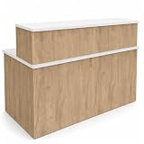 OFILIKE. Mostrador Apolo. Mesa de Recepción, Peluquería (140cm Ancho)