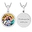 00171 Text necklace with Silver rope chain]